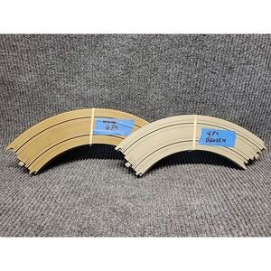 10 Pc Vintage Tyco 9" R 1/4 Circle Slot Car‎ Race Track